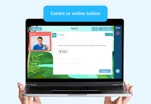 Image showing Explore Learning's learning tool, Compass, available in-centre or online