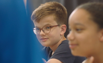 Two young students at an Explore Learning tuition centre.